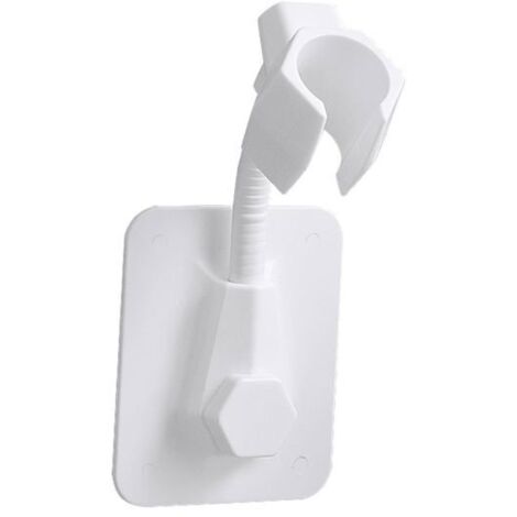 Support de douche universel, support mural pour pommeau de douche, support de douche (blanc)