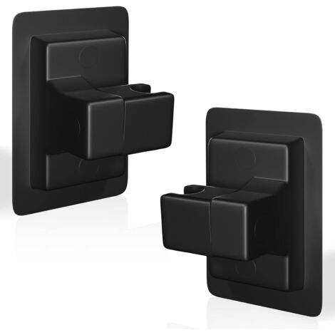 Support de douchette à main, support de douche réglable à 360 °, support de douche sans perçage, support de douche universel réglable (noir)