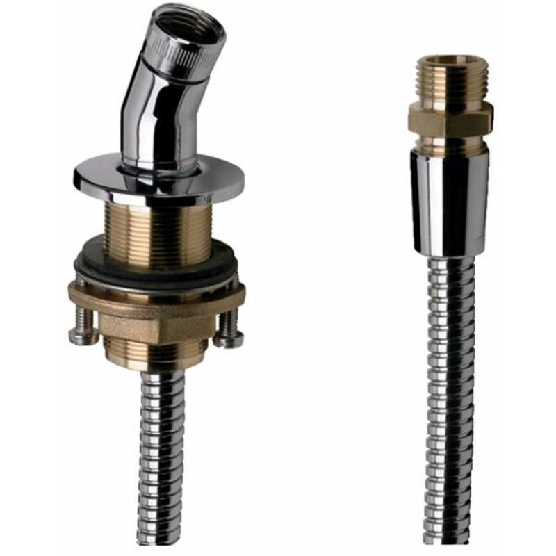 Hansgrohe - Systèmes de bords de baignoire - Support de douche pour montage sur bord de baignoire, chrome 28307000