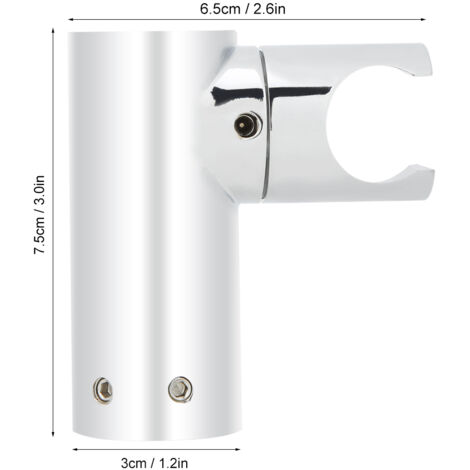 Support de Douchette Mobile Rotatif 360°, Cuivre Chromé, Installation Facile pour Douche et Salle de Bain