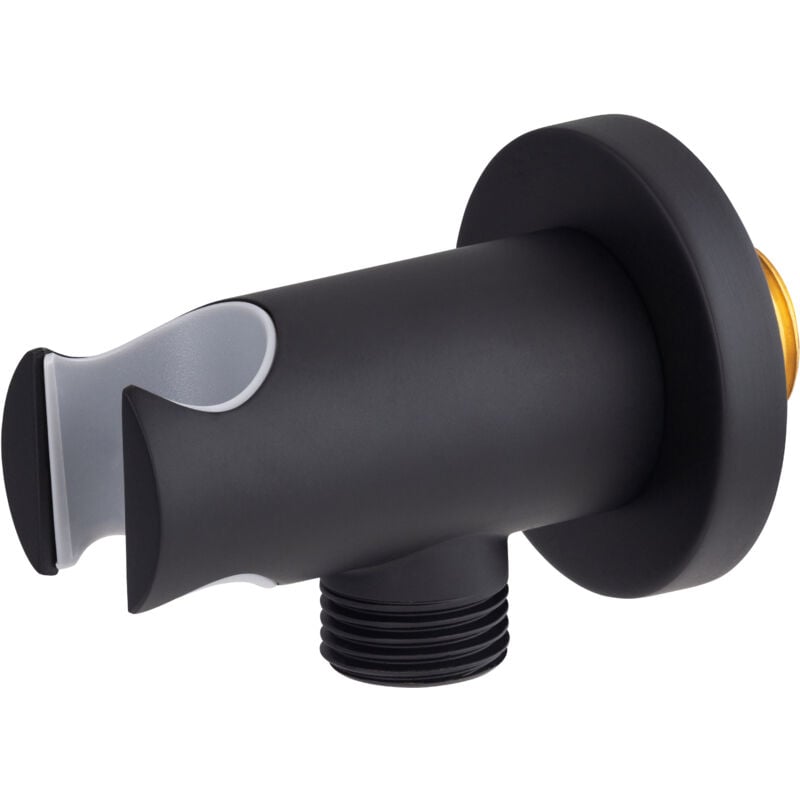 Support de douchette mural à encastrer Eurosanit Noir