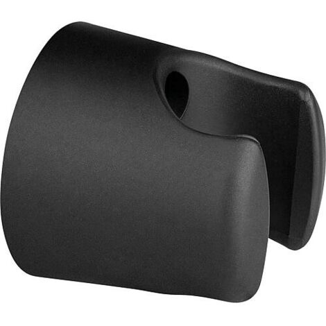 Support de douchette plastique noir mat