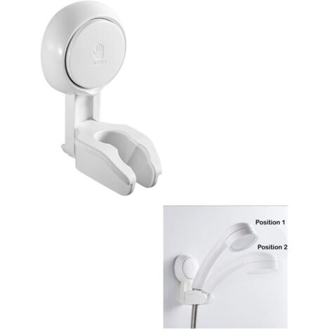 Support de Douchette Ventouse Reglable Sans Percage, Support de Douche Support de Pommeau de Douche-LIAIKI