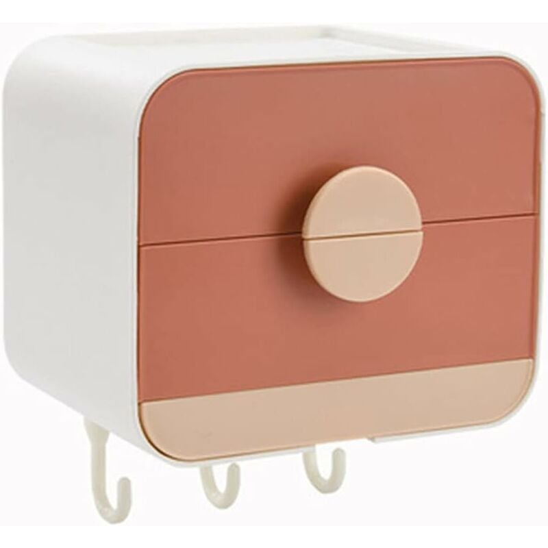 Fei Yu - Support de drainage mural perforé pour porte-savon à double couche (orange)