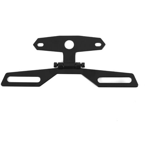 Support de feu arrière de plaque d'immatriculation pliable pour moto et VTT