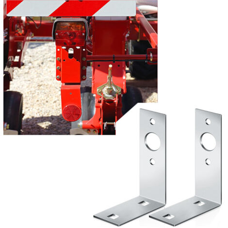 Support de feu arrière robuste en métal pour remorque, support de montage en forme de L pour feux arrière, adapté au montage d'accessoires de feux arrière de remorques marines.