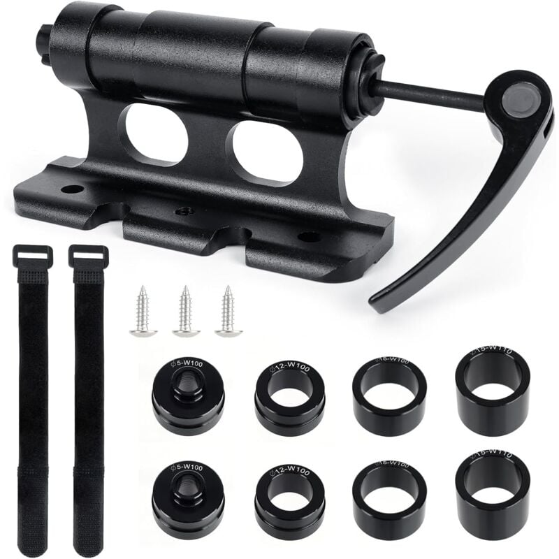 Support de Fixation de Fourche de Vélo, Support de Fourche Vélo pour Voiture avec 2Pcs Sangles de Fixation, Support Vélo Voiture en Alliage