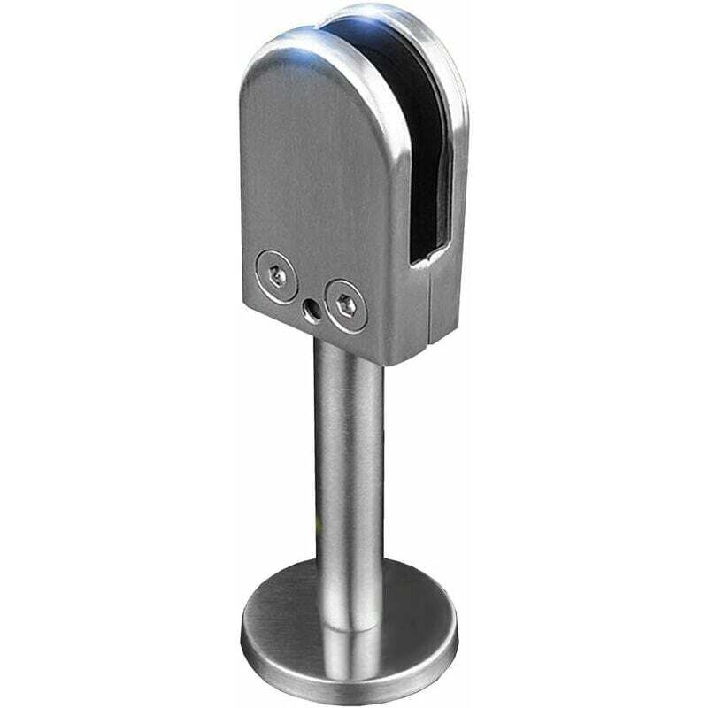 Support de fixation en u en acier inoxydable 304 pour panneaux en verre sans cadre(60mm Rod) Trimec