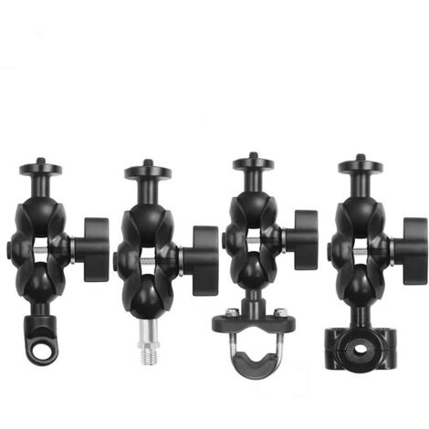 Support de fixation métallique pour caméra de vélo/moto sportive GoPro/Insta360/Ant