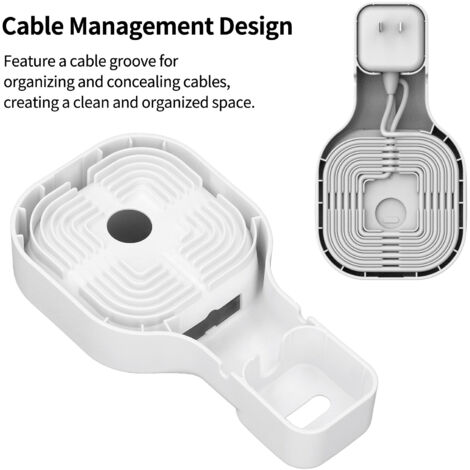 Support de Fixation Murale pour Routeur sans Perçage avec Gestion des Cables pour WiFi Eero Mesh