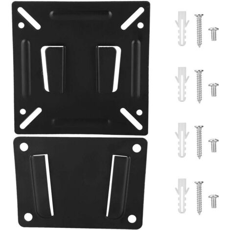 Support de fixation murale pour téléviseur, support de fixation murale pour téléviseur de 32 po pour la plupart des téléviseurs ACL, LED et Plasma de 14 à 32 pouces, support avec grand poids de charge