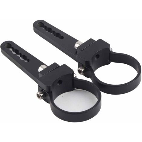 Support de fixation pour barre anti-roulis 2" - Support pour tube en aluminium - Support pour phares LED de travail tout-terrain pour camion et voiture