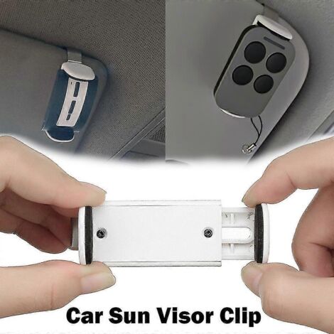 Support de fixation pour pare-soleil de voiture, télécommande de porte de garage ou de portail, émetteur, porte-clés de commande de garage, clip de fixation pour télécommande de portail - Pare-soleil