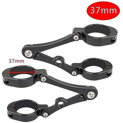 Support de fixation pour phare de moto, collier de serrage 37 mm 41 mm 49 mm 54 mm, support de phare universel pour tube de fourche Harley Dyna Chopper Bobber 37 mm