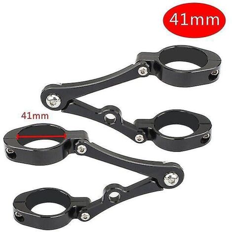 Support de fixation pour phare de moto, fixation universelle pour tube de fourche, 37 mm, 41 mm, 49 mm et 54 mm, compatible Harley Dyna, Chopper et Bobber.