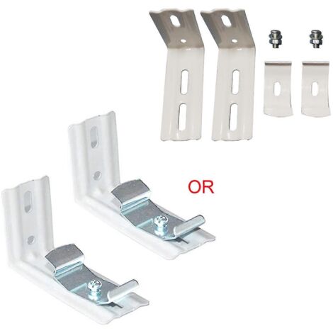 Support de fixation pour stores verticaux sur rails supérieurs - Installation et retrait faciles