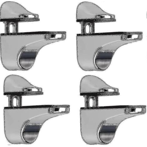 Support de fixation réglable pour étagère en verre, ensemble de 4 pièces, pince murale pour verre. - AquaForge