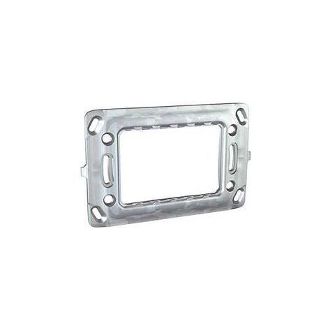 Support de fixation sans griffe 3 modules à l'italienne UNICA SCHNEIDER MGU7.103