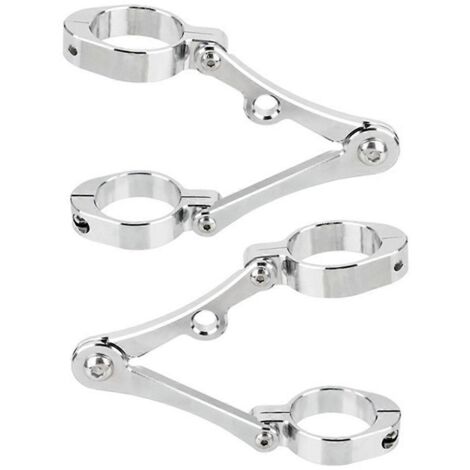 Support de fixation universel pour phare de moto, argenté -