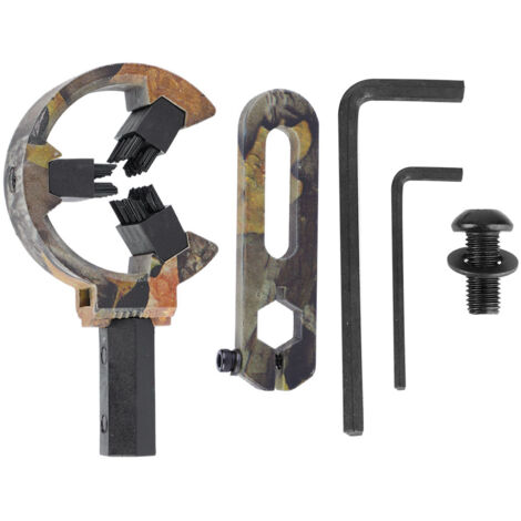 Support de flèche à pince universel camouflage pour arc à poulies et arc classique, accessoire tir à l'arc CP812 (Camo)