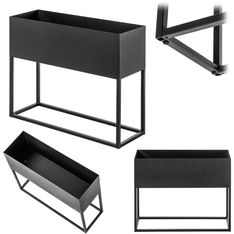 Support De Fleur Support De Fleur Loft Métal Debout Pot De Fleur Pot De Fleur 60X50Cm