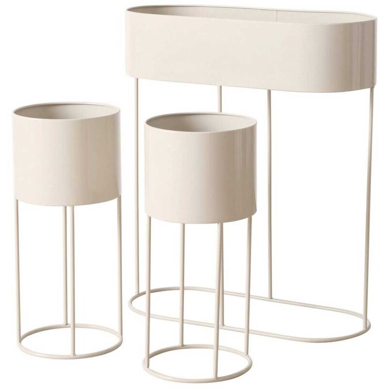 Support de fleurs en métal aurela, lot de 3