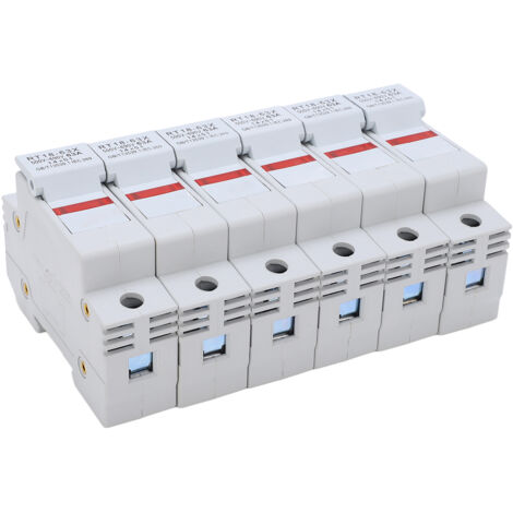 Support de fusible à LED RT18-63X pour noyau RO16 14x51mm, 63A 500-690V, montage sur rail DIN