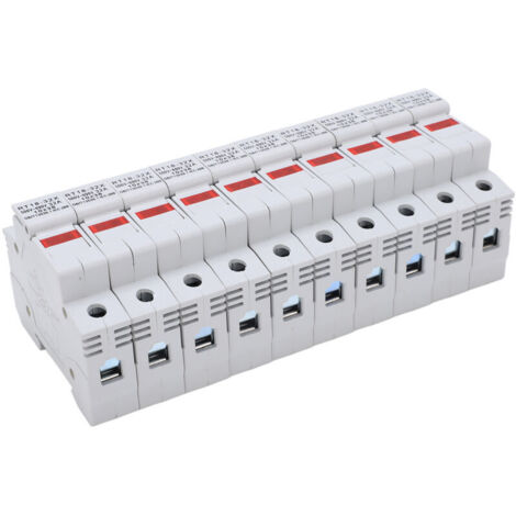 Support de fusible miniature sur rail RT18-32X avec indicateur LED, 32A 500-690V, accessoire électrique 1 pôle