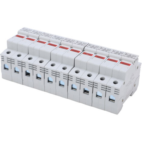 Support de fusible miniature sur rail RT18-32X avec voyant LED, 32A 500‑690V, 2 pôles, accessoire électrique