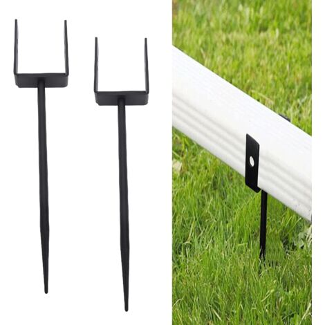Support de gouttière ajustable en fer - Bracket pour extension de descente d'eau pluviale - Lot de 2 - Matériel résistant aux intempéries