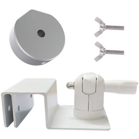 Support de gouttière pour mini plat, support d'angle réglable avec adaptateur en alliage d'aluminium.