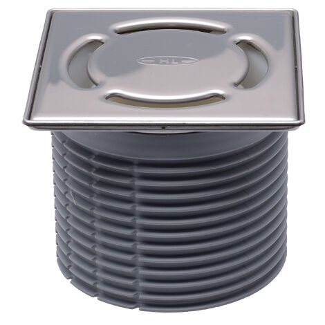 Support de grille d 110mm, cadre en acier inoxydable 121x121mm/115x115mm, système Klick-Klack avec dispositif anti-odeur Primus