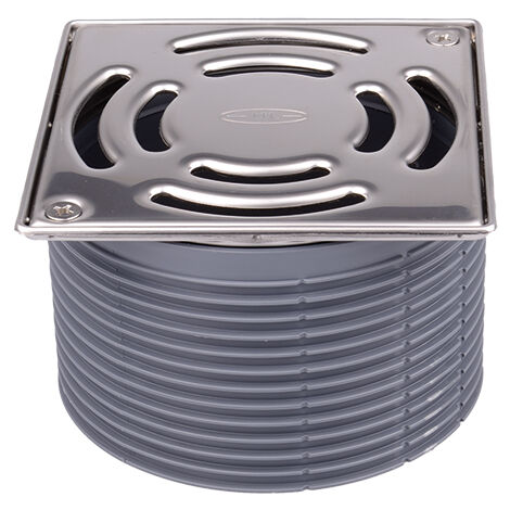 Support de grille d 146mm/cadre en inox (A4) 145x145mm/grille en inox 138x138mm avec vis de fixation, système Klick-Klack