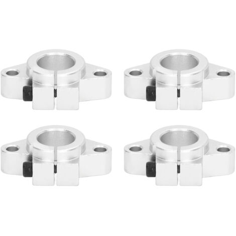 Support de guidage de rail en alliage d'aluminium (lot de 4) pour système de guidage linéaire d'équipement de précision SHF20