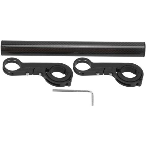 Support de guidon vélo noir 20CM pour fixation phare avant, rallonge tube carbone, support de lumière vélo, monture de barre.