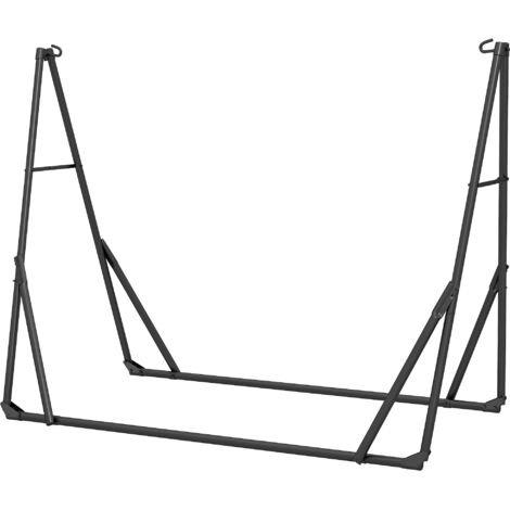 Support de Hamac 290 cm, Cadre de Hamac en Acier Pliable, Portable et Réglable avec Sac de Transport, Noir