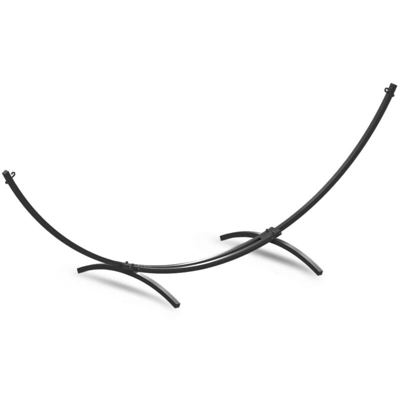 Viking Choice - Support de hamac en métal - 363x130 cm - jusqu'à 220 kg - Le noir