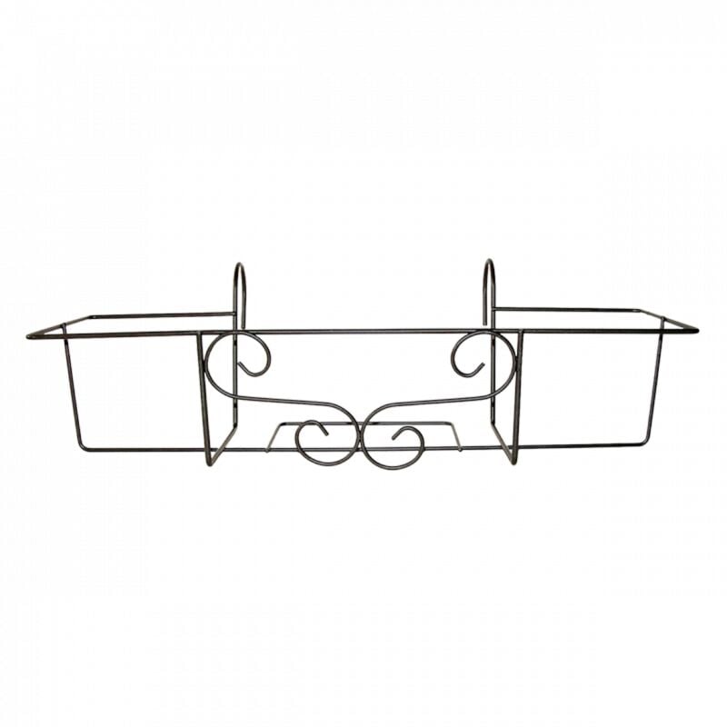 Esschert Design - Support de jardinière pour balcon l - l 62 x p 27 x h 17,9 - Fer - Livraison gratuite