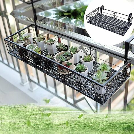 10,2 cm ZRSWV Lot de 3 anneaux de support de pot de fleurs en métal jardin Fixation murale pour balcon maison cour 