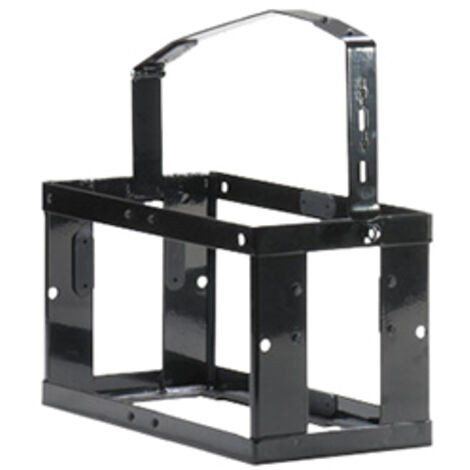 Support De Jerrican 10 L, Noir, En Métal.permet De Sécurisé Avec Une Goupille Ou Un Cadenas Pour Protéger Le Bidon Contre Les C