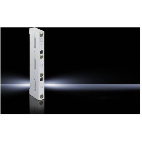 SUPPORT DE JEUX DE BARRES 3 PÔLES · AVEC FIXATION ENCASTRÉE GRIS CLAIR (RAL 7035) RITTAL 9340.000 9340000