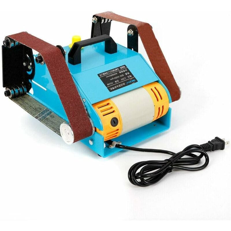 Ponceuse à bande électrique 950 w - Double axe - 40 x 680 mm Polisseuse Ponceuse à Bande Abrasive