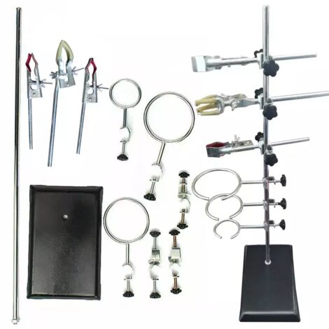 Support de laboratoire 60cm Support de chimie Pince de laboratoire Fiole Condenseur Pince de laboratoire