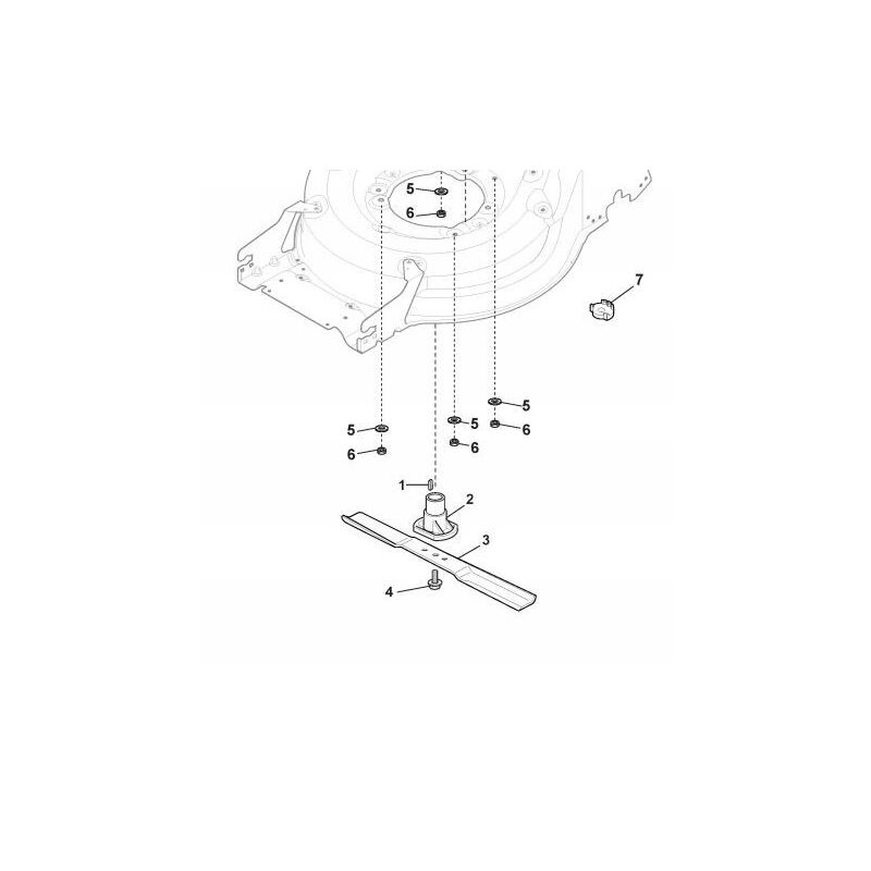 Support de lame ggp, stiga, castelgarden, honda, 322463190/0, 3224631900