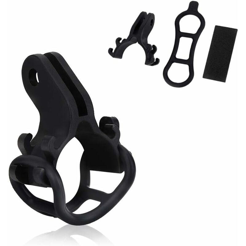 Memkey - Support de Lampe de Poche de Vélo, Support de Fixation de Torche de Guidon de Vélo Stable Universel Clip de Lumière Accessoire de Vélo pour
