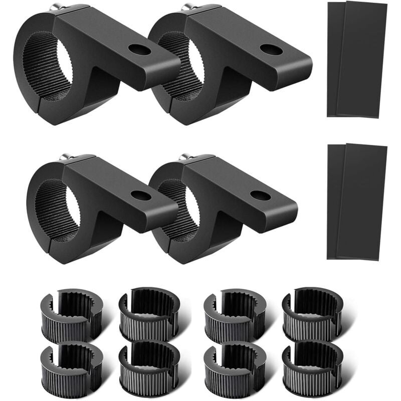 SNQ - Support de lampe de travail 19-32mm, support de pince universel pour moto, 4x4, atv, utv, camion, bateau, galerie de toit (0.75 '-1.25') 4
