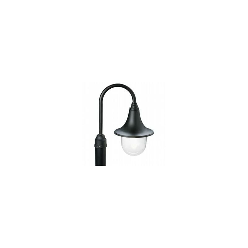 Support de lampe en plastique transparent, diamètre 60mm, hauteur maximale de la lampe 150mm, IP43 noir