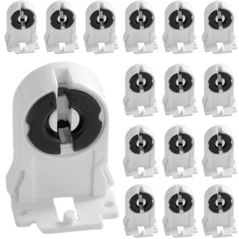 Support de lampe fluorescente G13 T8, 30 pièces, support de lumière Durable, pieds fluorescents 2A T8, capuchon pour Tube Fluorescent LED