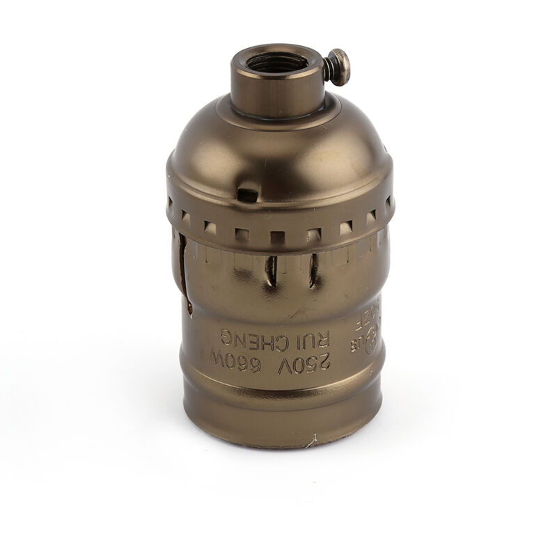 Support De Lampe Vintage E27 Edison Rétro Élégant Industriel Pour Lampe Suspendue À Vis (Laiton Antique Sans Interrupteur Ni Fil)