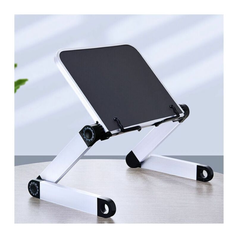 Cyslmuk - Support de lecture noir plateau support inclinable réglable 360 hauteur et angle réglables pupitre repose-livre pliable portable pour la